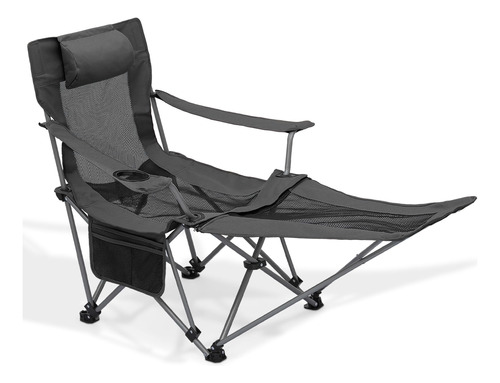 Monibloom Silla De Campamento Reclinable Plegable Portatil C