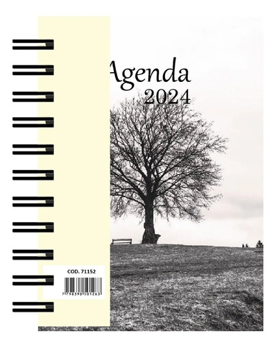 Agenda 2024 Semanal- A6 - Espiralada Rome Arbol - Paisajes