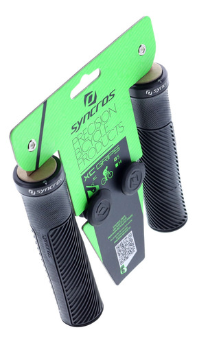 Manopla Bicicleta Scott Syncros Pro Lock On Preta Com Trava Cor Xc