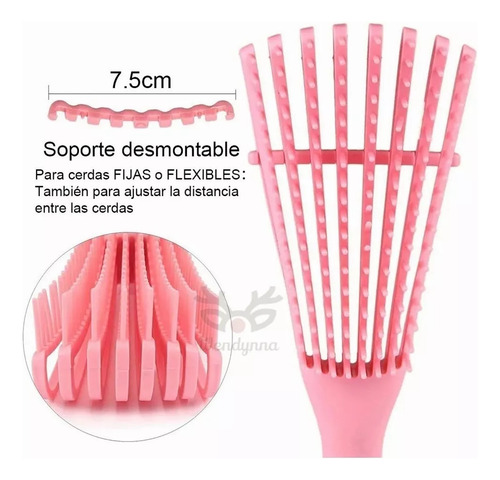 Cepillo Cabello Desenredar Rizado Tangled Wet Brush Peines