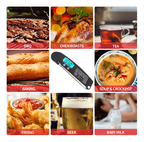 Termómetro Digital Para Carne De Lectura Instantánea Con Son