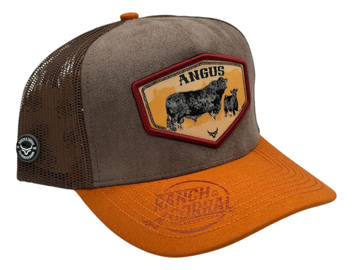 Gorra Ranch And Corral - Ganadera Black Angus 100% Original Marrón Claro Único