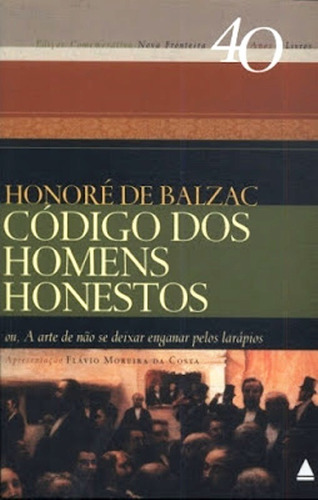 Livro Código Dos Homens Honestos De Honoré De Balzac