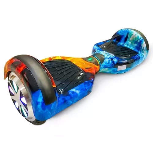 Hoverboard Bluetooth Barato Com Led 6,5' Poleg. Com Alça Cor Fogo