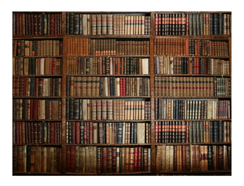 Imagem 1 de 5 de Auto Adesivo Decorativo Parede Livros Biblioteca 4m²