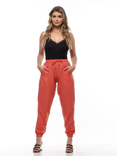 Calça jogger best sale colorida