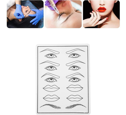 Piel Sintética Practica Tatuaje Microblading Labios Ojos
