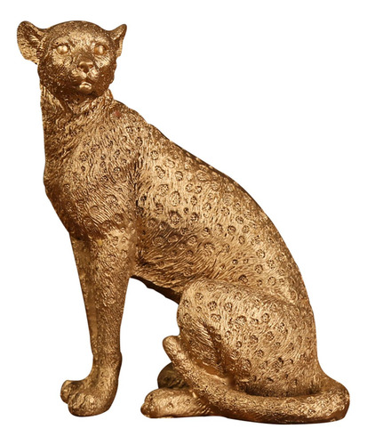 Resina Cheetah Estatua Animal Figurita Leopardo Escultura