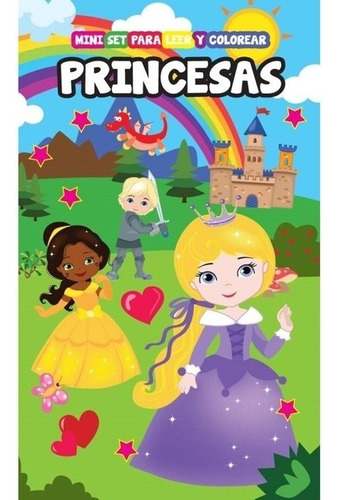 Princesas - Mini set para leer y colorear, de VV. AA.. Editorial Manolito Books, tapa blanda en español, 2022