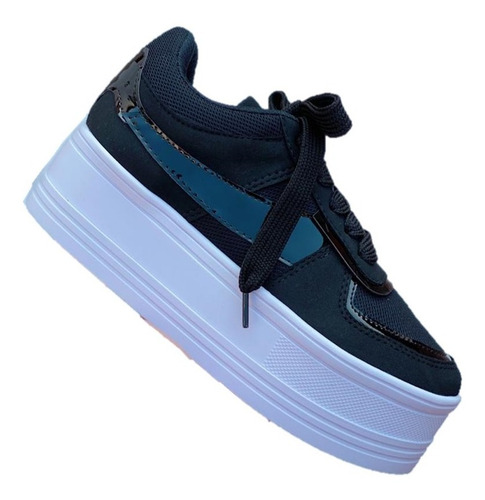 Zapatos Doble Piso Tenis Bota Deportiva Mujer Plataforma