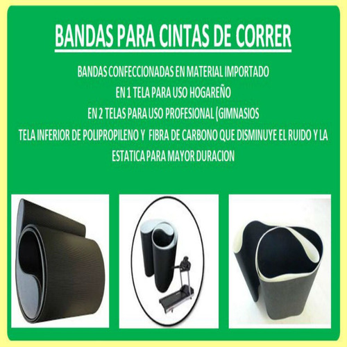 Imagen 4 de 5 de Banda Para Cintas De Correr Athletic Extreme 3200t
