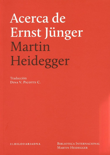 Acerca De Ernst Junger - Martin Heidegger