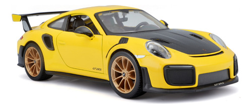 Miniatura Plus Porsche 911 Gt3 Rs 4.0 - Amarelo - 1:24