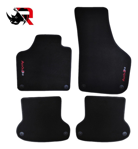Imagen 5 de 5 de Tapete De Alfombra Automotriz Compatible Con Audi S3
