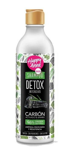 Imagen 1 de 1 de Shampoo Happy Anne Detox Carbón - Ml A $41