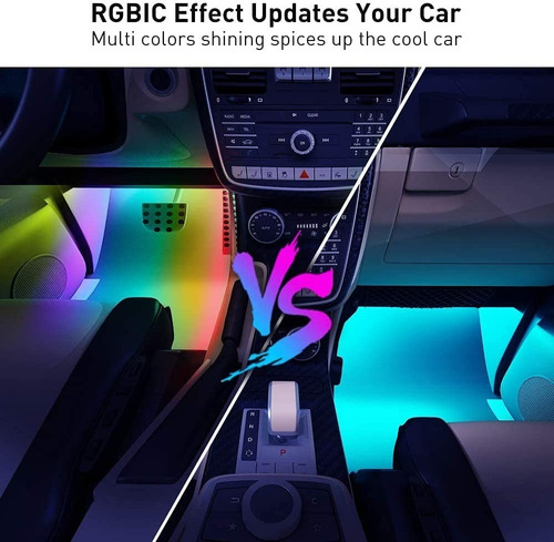 Luces Led Interior De Carros Sincroniza Con Musica App Movil