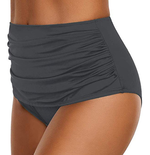 Bragas De Mujer Bragas Bragas De Cintura Alta Bikini Fruncid
