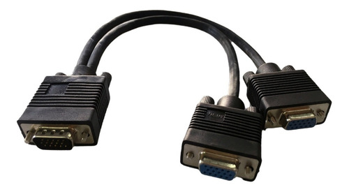 Cable En Y Splitter Pasivo Vga 1 Conector Macho A 2 Hembras