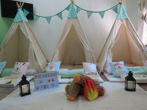 Imagen 6 de 10 de Alquiler De Carpitas Infantiles Tipi Para Pijamadas