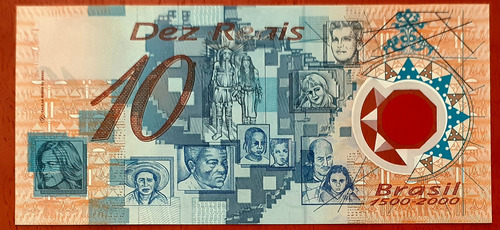 Cédula Brasil 10 Reais Cabral 1993. Sob Série 2221.original