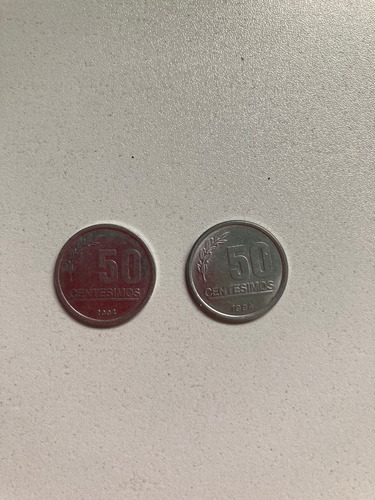 Monedas Antiguas Uruguay 50 Centésimos