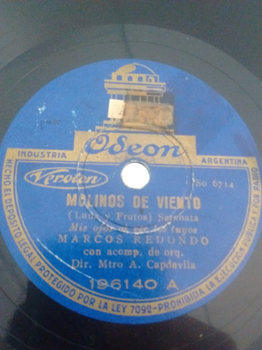 Marcos Redondo Disco Pasta Odeon 196140 C23