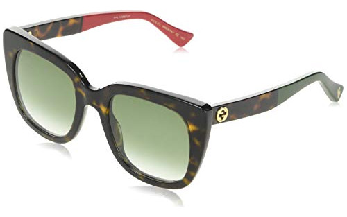 Gucci Gafas De Sol (0163-s 004) Havana Oscura - Rojo Ykz3q