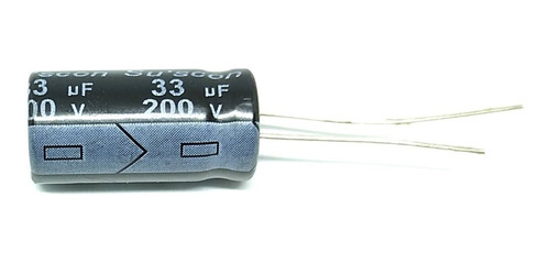 Pack X5 Capacitor Electrolitico 33uf X 200v 