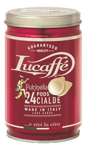 Cafe Lucaffe Pulcinella Cialde Pods 24 Pods. E.s.e