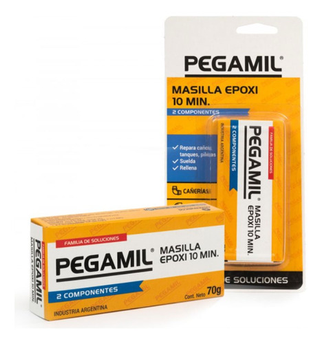 Masilla Pegamil 10 Minutos 70gr G P