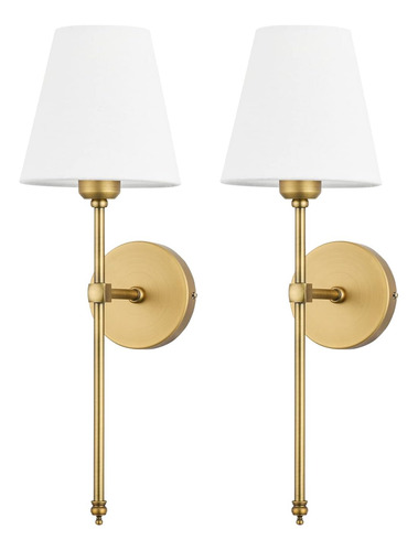 Juego De 2 Candelabros De Pared Bsmathom, Clasicos De Laton