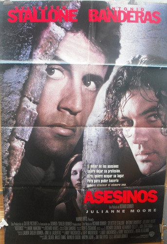 Afiche Original De La Película Asesinos Stallone - Banderas