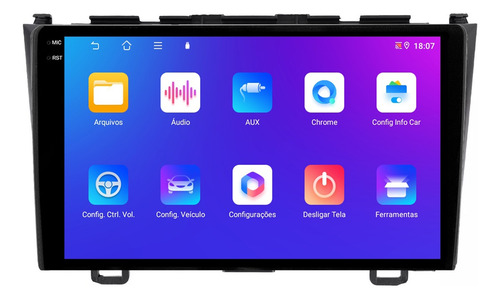 Central Multimidia Crv 05/11 9p Carplay 4gb 64gb Android 14