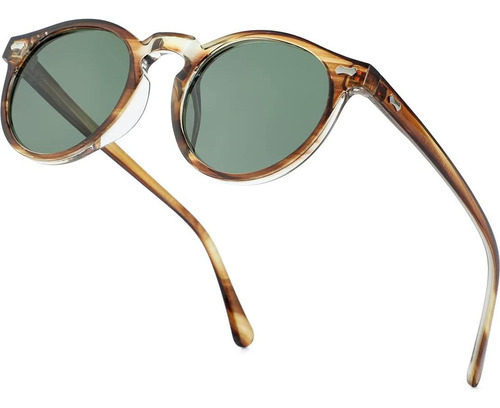 Gleyemor Gafas De Sol Polarizadas Redondas Uv400 Unisex