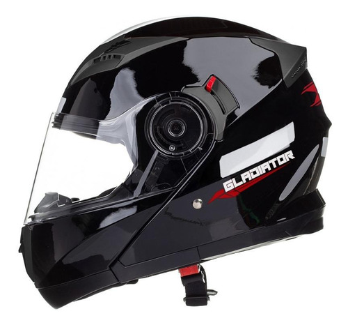 Capacete para moto escamoteável Texx Gladiator V3 preto tamanho L