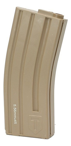 Airsoft Magazine Carregador M4 Mid Cap 120bbs Taitus Tan