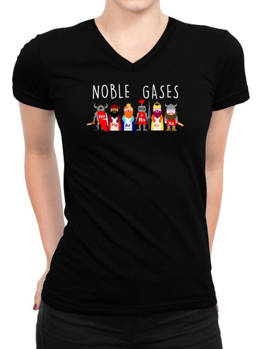 Idakoos Polo Cuello V De Mujer Noble Gases Periodic Table