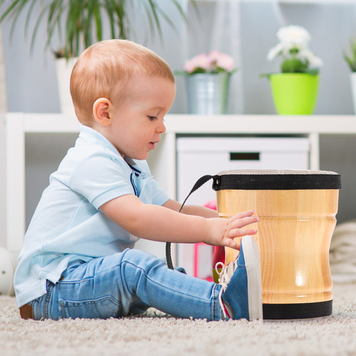 Tambor De Mão Bongos Com Alça Musical, Brinquedo Infantil De