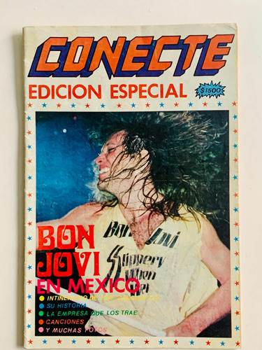 Revista Conecte. Bon Jovi En México. Edición Especial. 1990