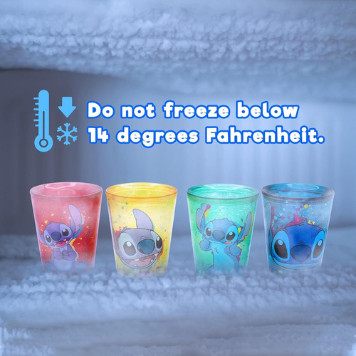 Set 4 Mini Vasos Stitch Disney Varios