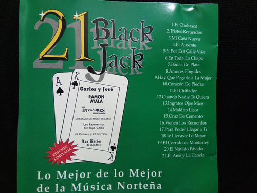 21 Black Jacks - Lo Mejor De La Musica Norteña Vol.2 (cd)