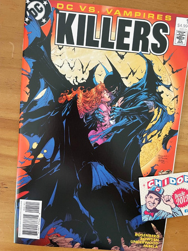 Comic - Dc Vs Vampires Killers #1 Brett Booth Todd Mcfarlane