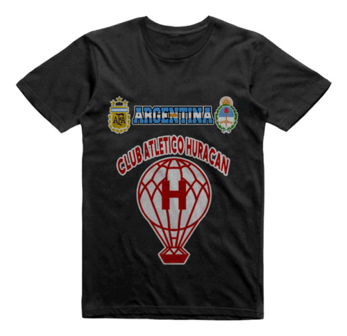 Remera Infantil Negra Huracan Comodoro Rivadavia