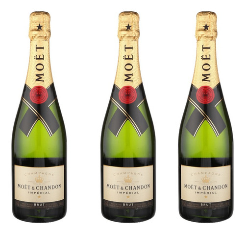 Champagne Moet Y Chandon Imperial Brut 750ml - 3 Pack