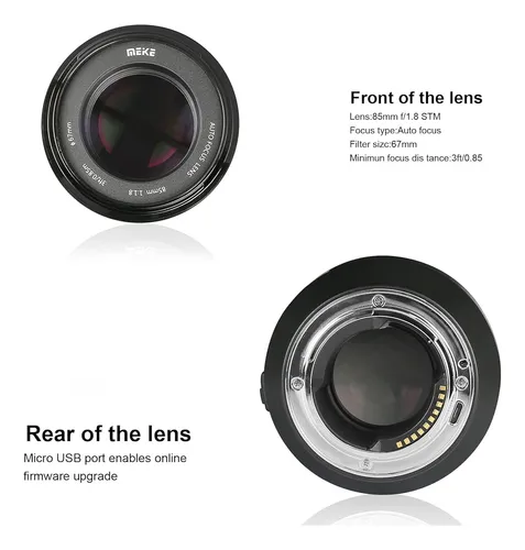 Meike 85mm F1.8 Full Frame Af Stm (a Stepping Motor) Lente G