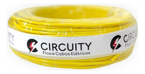 Cabo unipolar Circuity 1 x 4 mm 1x4mm² amarelo x 100m em rolo