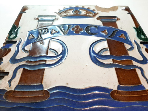 Imagen 2 de 5 de Antiguo Azulejo De Posible Origen Valenciano 7420