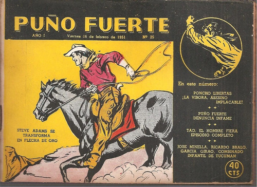 Revista Puño Fuerte Nº 25 Febrero 1951