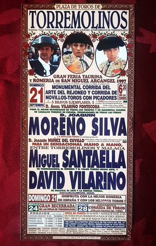 Posters Corridas De Toros X 4 Afiches Impecables 1997 (Usado)