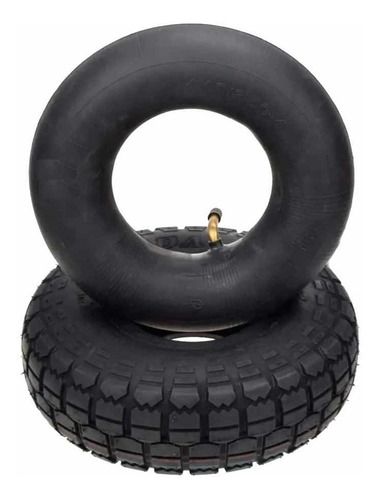 Neumático Y Cámara 410-350x 4 Para Yegua